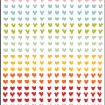 DTF UV Corações Coloridos (A4)