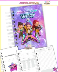Agenda Escolar Guerreiras do K-Pop