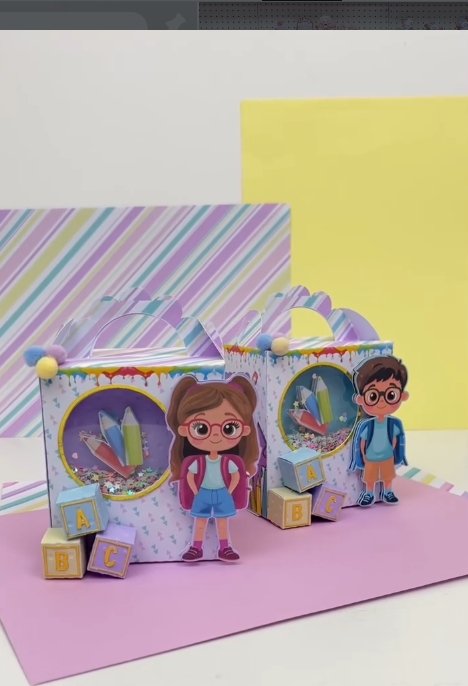 Caixa Mala Shaker Ondulada - Volta ás Aula Caixa Mala Shaker Ondulada - Volta ás Aula - Imagem 1