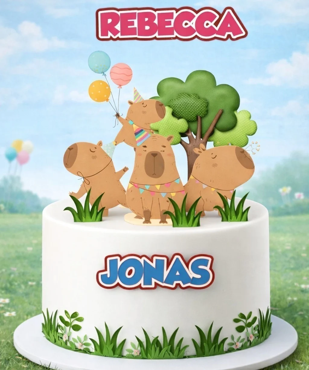 Capivara - Topo de Bolo Capivara - Topo de Bolo - Imagem 1