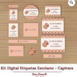 Capivara - Etiquetas Escolares