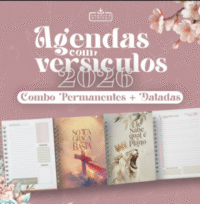 Combo Agendas Versículos Permanentes + Datadas (Amarantto)