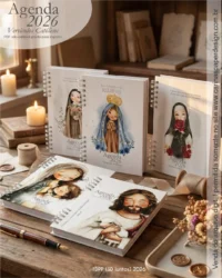 Combo Digital Agenda com Versículos Católicos + 16 Capas