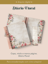 Diário Floral Wire-o (Perfeito Miolo)