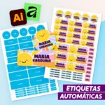 Etiquetas Automáticas Illustrator e Affinity