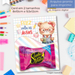 Kit Card Feliz Volta as Aulas