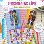 Kit Digital - Personagens Lápis Volta às Aulas 2026
