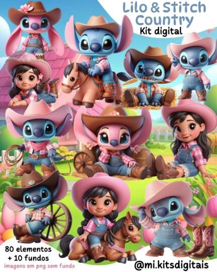 Lilo e Stitch  Country - Kit Digital