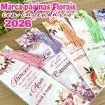 Marca Páginas Com Calendário 2026