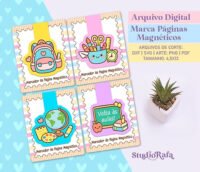 Marcadores de Páginas Magnéticos - Volta às aulas