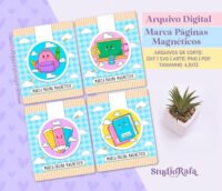 Marcadores de Páginas Magnéticos - Volta às aulas