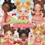 Meninas Cerejinhas - Kit Digital