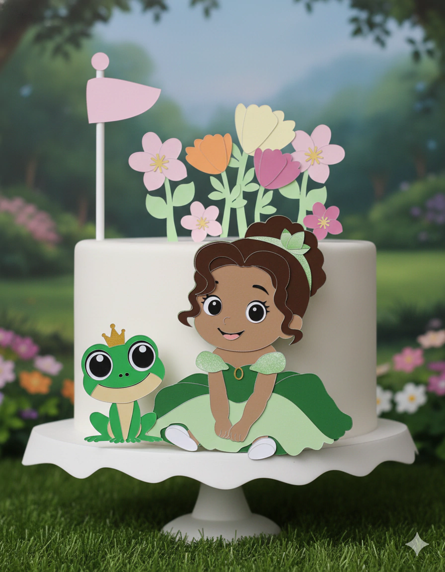 Princesa Tiana - Topo de Bolo Princesa Tiana - Topo de Bolo - Imagem 1