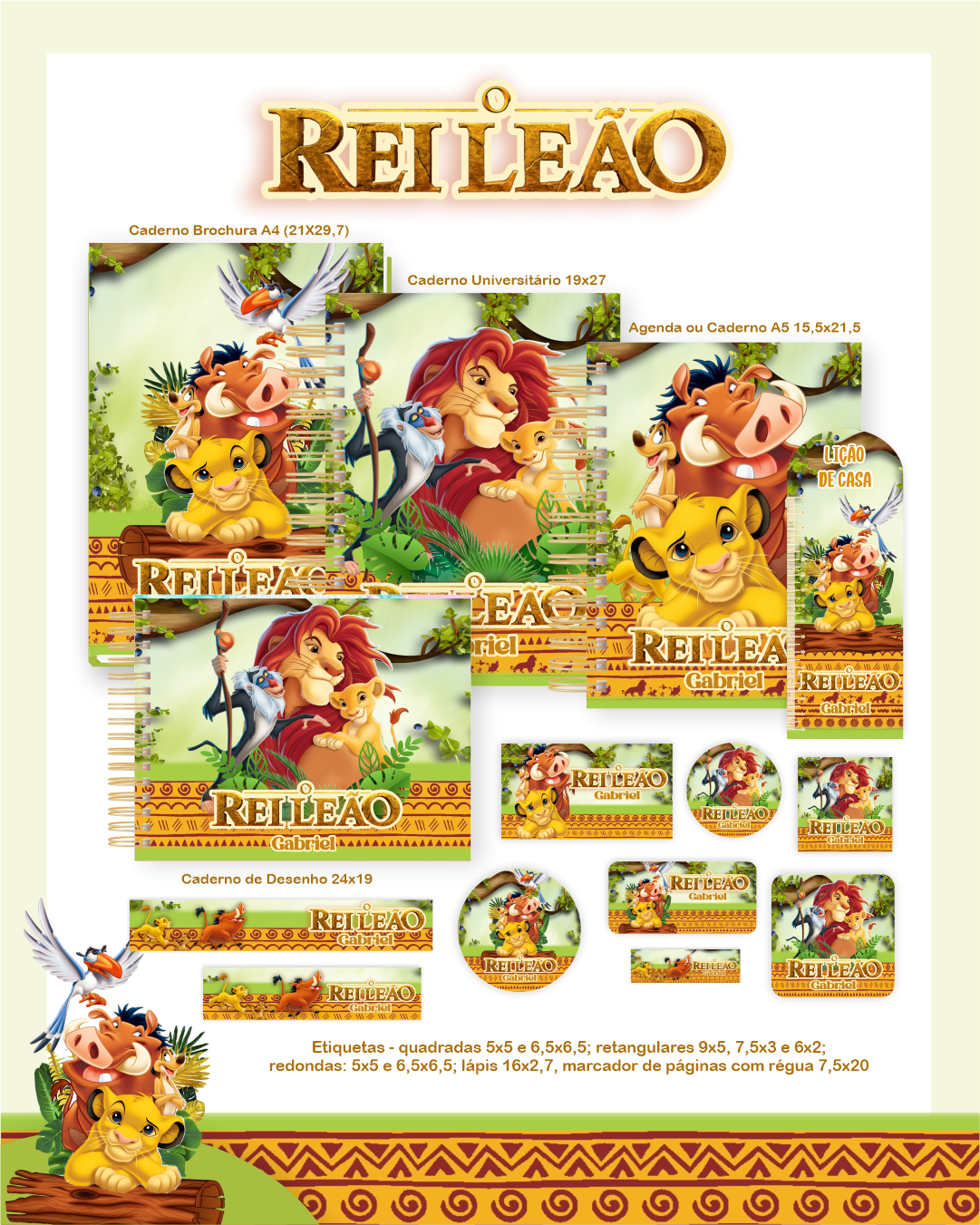 Rei Leão – Escolar 2.0 2026 (Pamella) Rei Leão – Escolar 2.0 2026 (Pamella) - Imagem 1