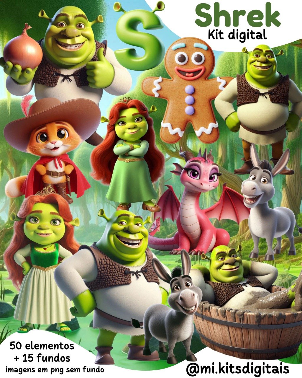 Shrek - Kit Digital Shrek - Kit Digital - Imagem 1