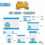 Six Seven - Etiqueta escolar