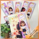 Tabuadas das 4 operações com régua e 9 mascotinhas meninas – Volta às aulas