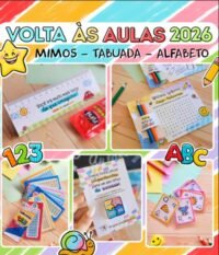 Volta às Aulas  Mimos - Alfabeto - Tabuada 2026
