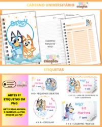 Agenda Escolar Bluey menina - Imagem 2