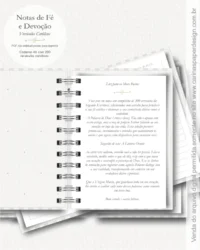 Encadernação - Caderno A6 Versículos Notas de Fé e Devoção - Imagem 2