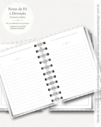 Encadernação - Caderno A6 Versículos Notas de Fé e Devoção - Imagem 4