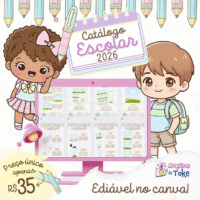 Catálogo Escolar Editável No Canva 2026 - Imagem 4