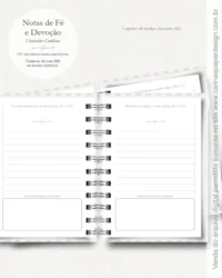 Encadernação - Caderno A6 Versículos Notas de Fé e Devoção - Imagem 6