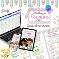 Catálogo Escolar Editável No Canva 2026 - Imagem 2
