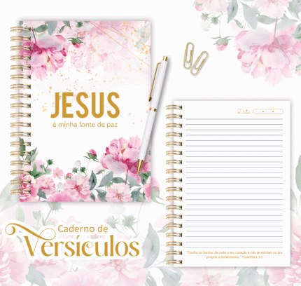 COMBO Caderno com Versículos (Lina Criativa)