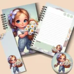 Caderno de Anotações – Garotinha e as Margaridas