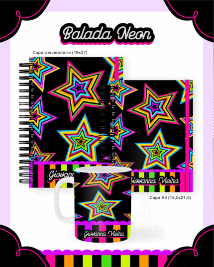 Balada Neon - Escolar Teen Adulto (Pamella)