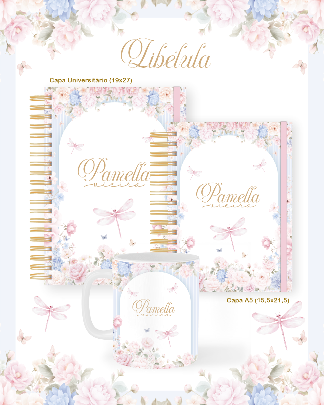 1 Libélulas - Escolar Teen Adulto (Pamella) - Imagem 1