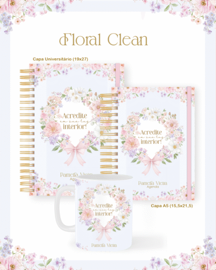 Floral Clean – Escolar Teen Adulto (Pamella)