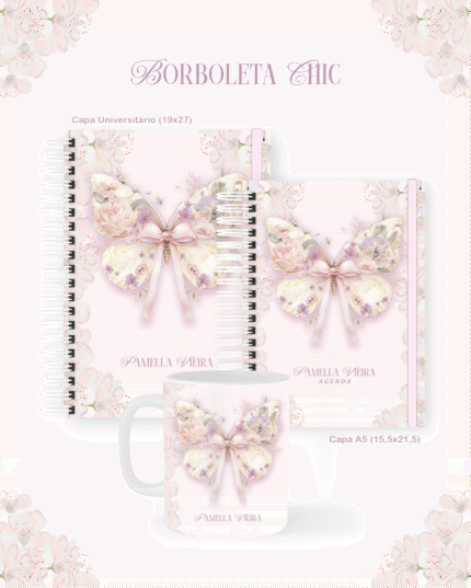 Borboleta Chic – Escolar Teen Adulto (Pamella)