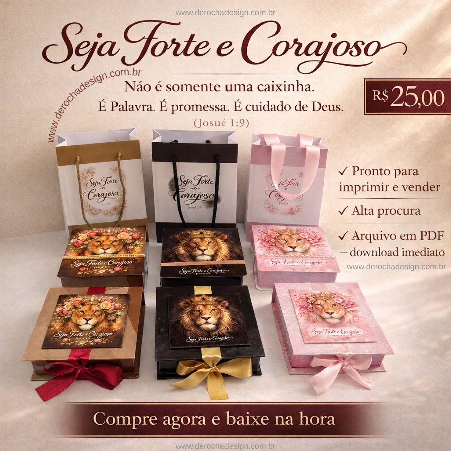 2-Caixa-De-Rocha-Forte-e-Corajoso Seja Forte e Corajoso - Imagem 1