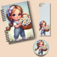 Caderno de Anotações – Garotinha e as Margaridas - Imagem 3