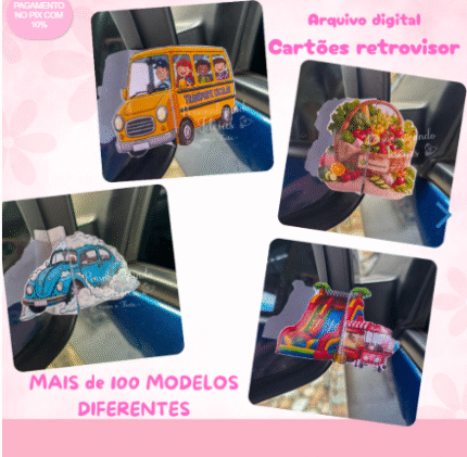 Cartões Retrovisor + de 100 modelos