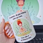 O caminho da paz interior começa – Arte Avulsa Caneca
