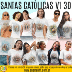 Santas Católicas V1 – 3D Camisas