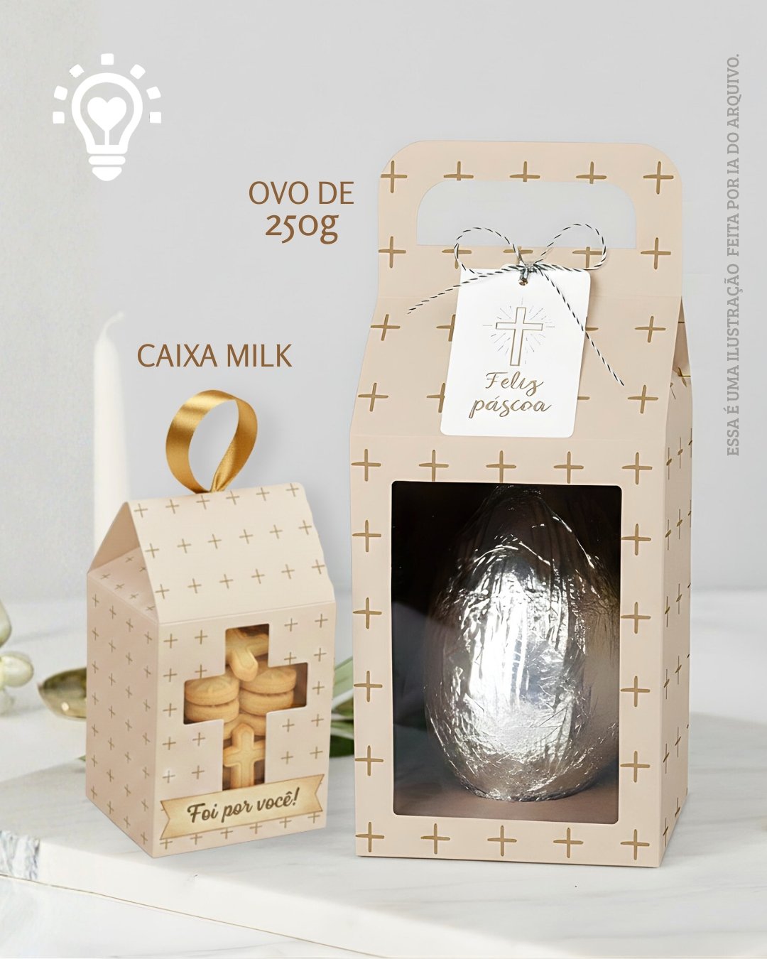 Caixa Foi Por Você - Páscoa (1) Caixa Foi Por Você - Páscoa - Imagem 1