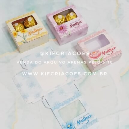 Caixa para Brigadeiro - Dia Mulher 2026
