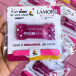 Cartão com Balinha e Lixinha – Dia das Mulheres