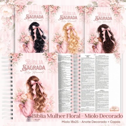 Combo Bíblia Nvi Floral