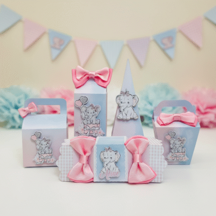 Elefantinha Rosa - Kit Festa