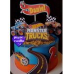 Hot Weels Monster - Topo de Bolo