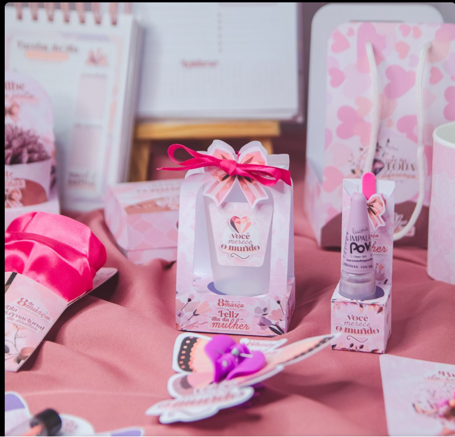 Kit Dia da Mulher 2026 (Amarantto) Kit Dia da Mulher 2026 (Amarantto) - Imagem 1