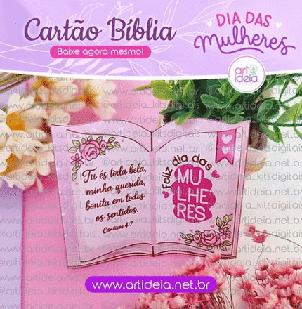 Cartão Bíblia Dia das Mulheres
