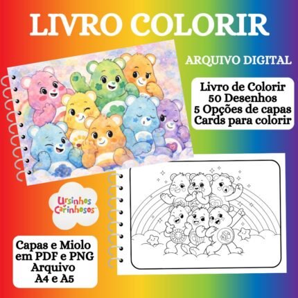 Ursinho - Livro de Colorir