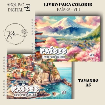Países – Livro de Colorir