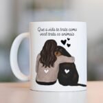 Que a vida te trate como você trata os animais - Arte Caneca